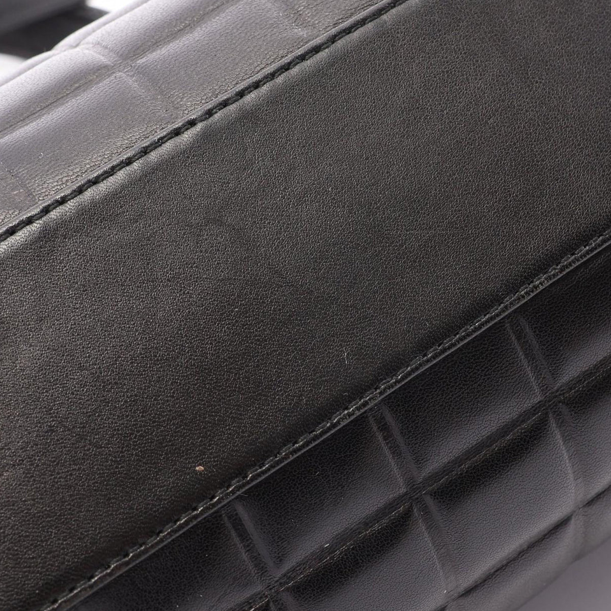 Chanel Chocolate Bar Lambskin Shoulder Bag — Black
