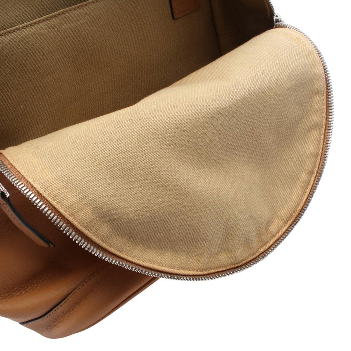 LOEWE Canvas and Leather Backpack — Beige
