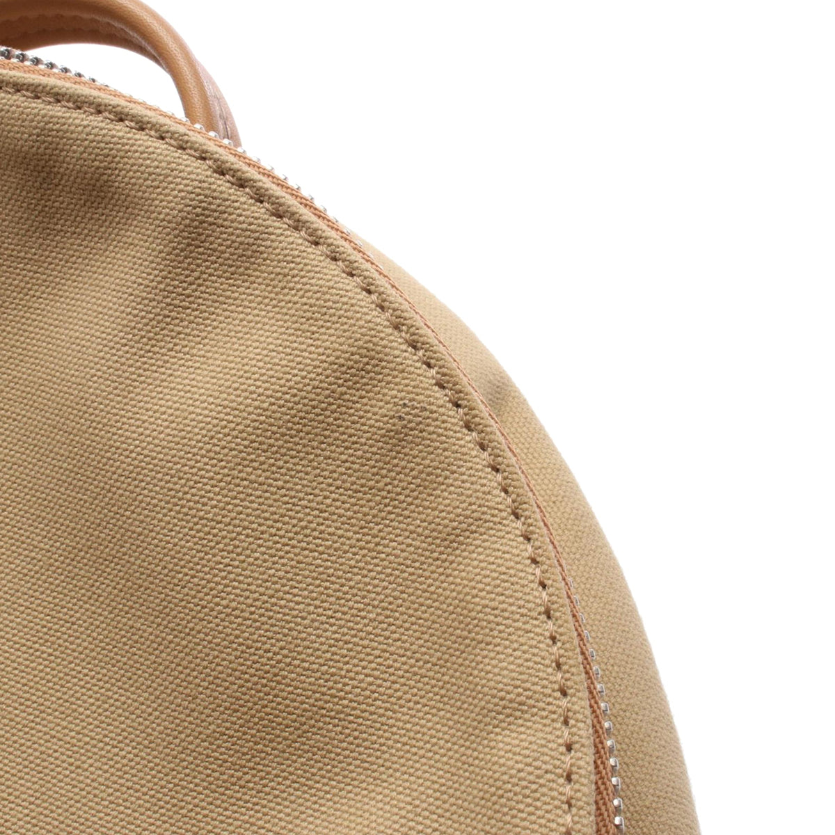 LOEWE Canvas and Leather Backpack — Beige