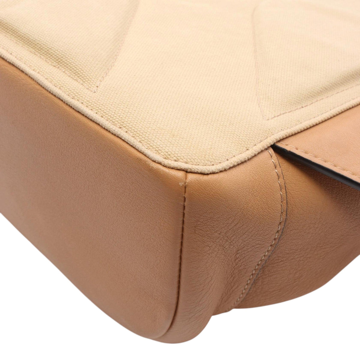 LOEWE Canvas and Leather Backpack — Beige