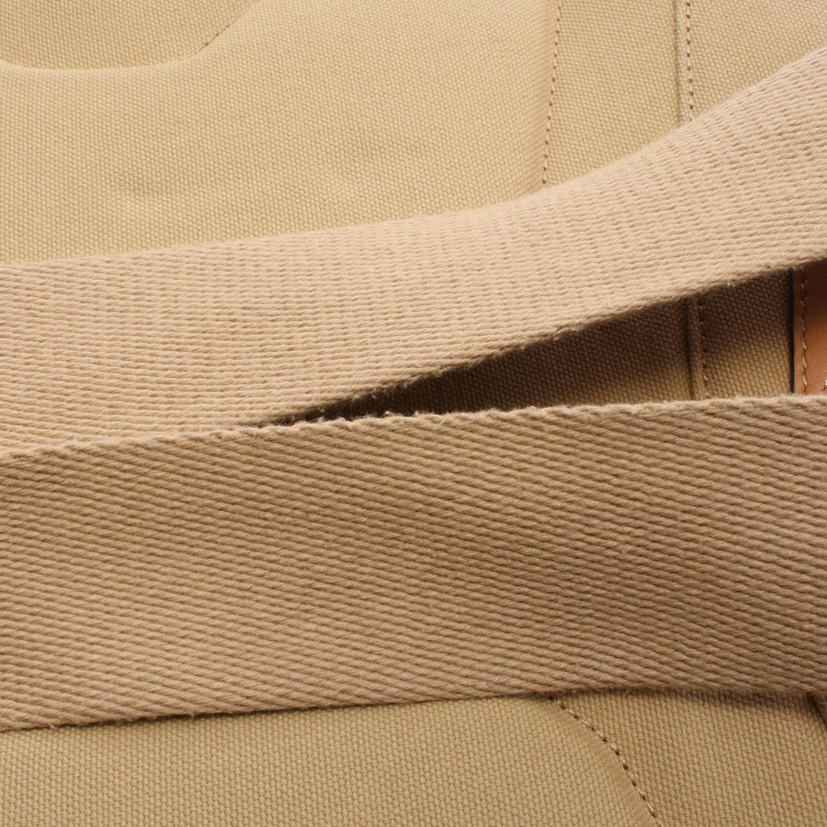 LOEWE Canvas and Leather Backpack — Beige