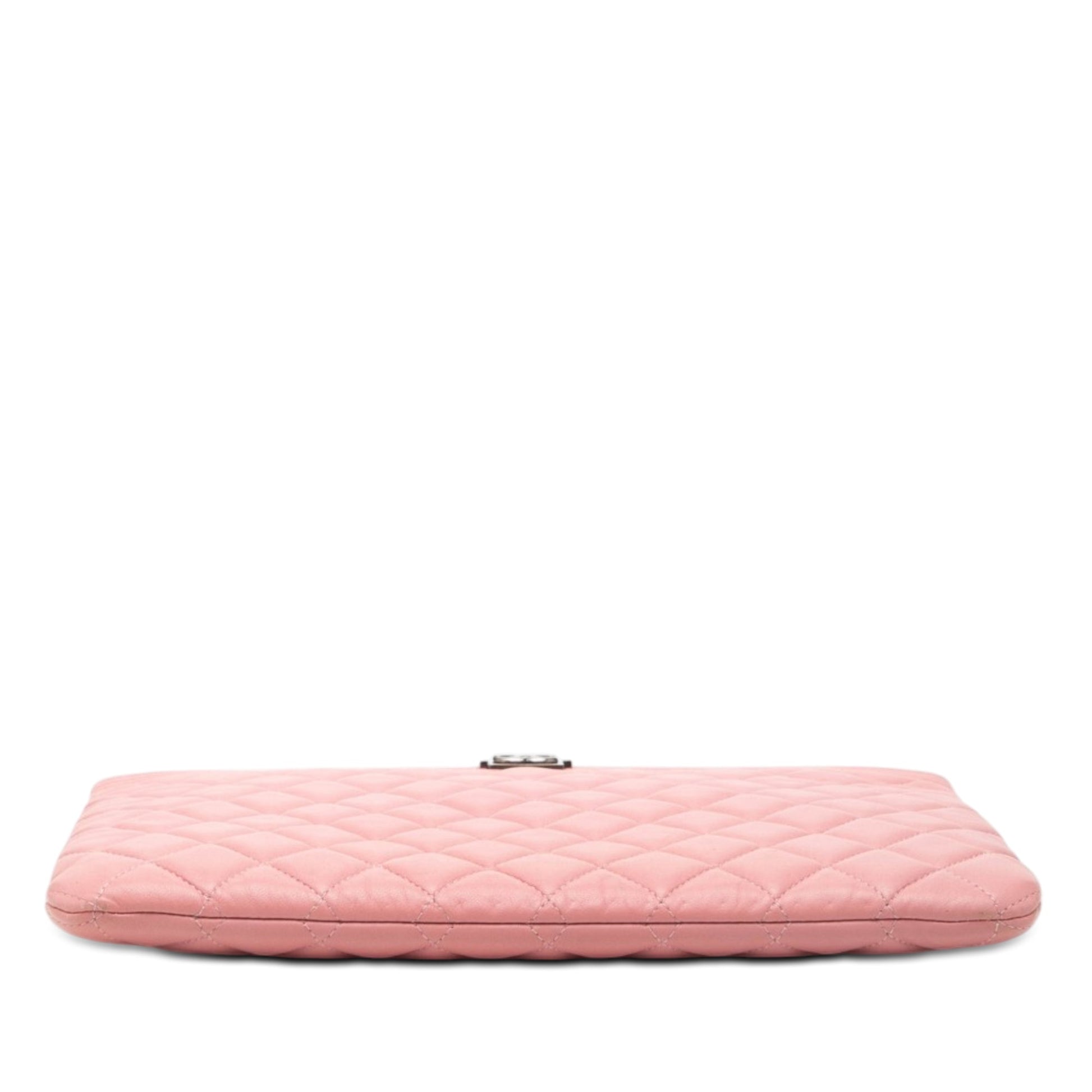 Chanel Medium Quilted Lambskin Boy O Case Clutch