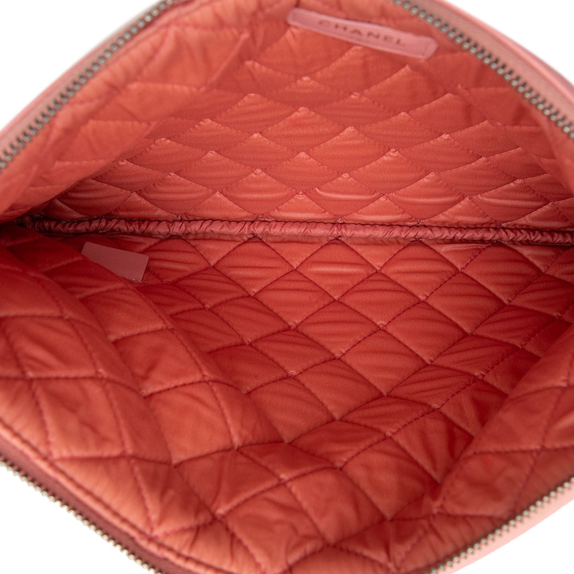 Chanel Medium Quilted Lambskin Boy O Case Clutch