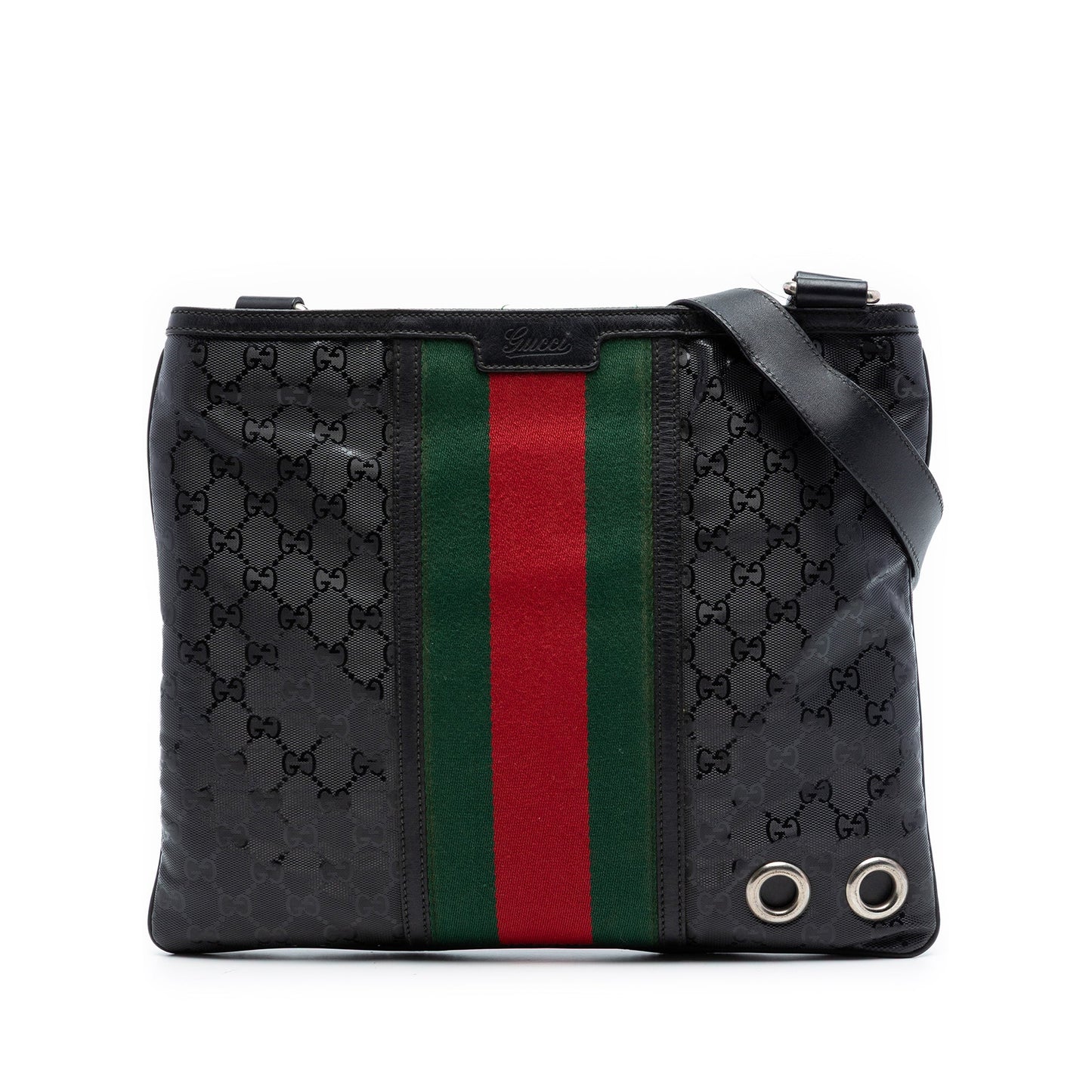 Gucci Fiat 500 Medium GG Imprime Web Messenger Bag