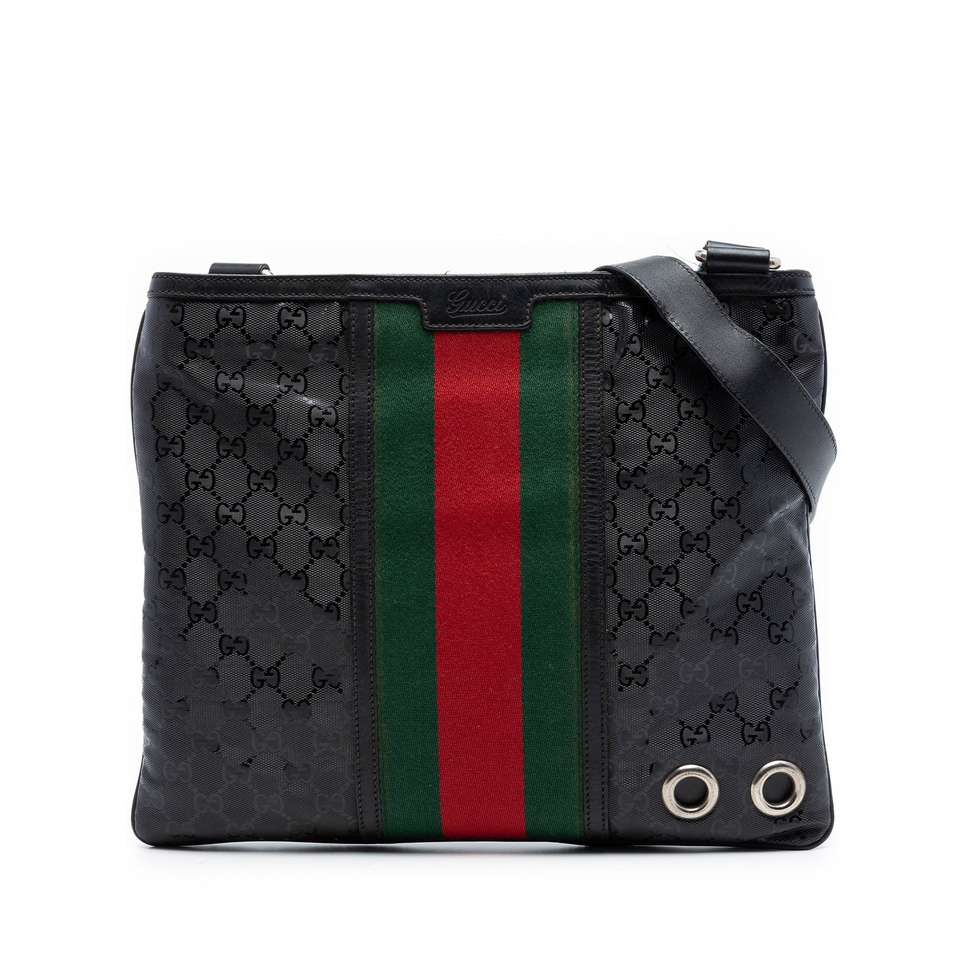 Gucci Fiat 500 Medium GG Imprime Web Messenger Bag