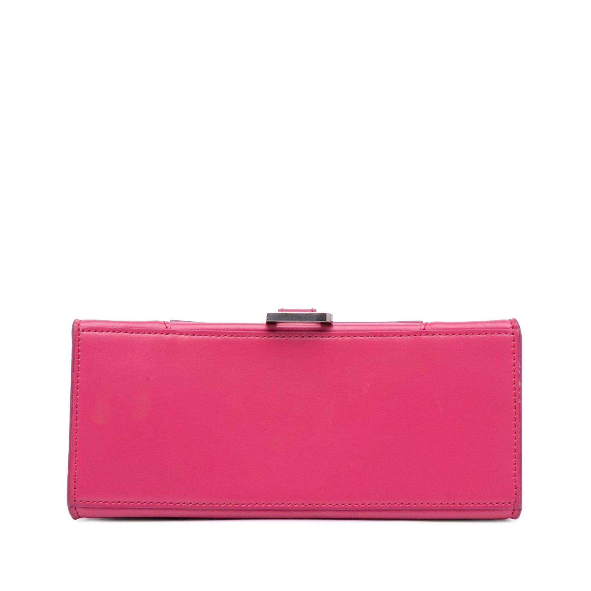 Balenciaga Small Shiny Box Calfskin Hourglass Satchel
