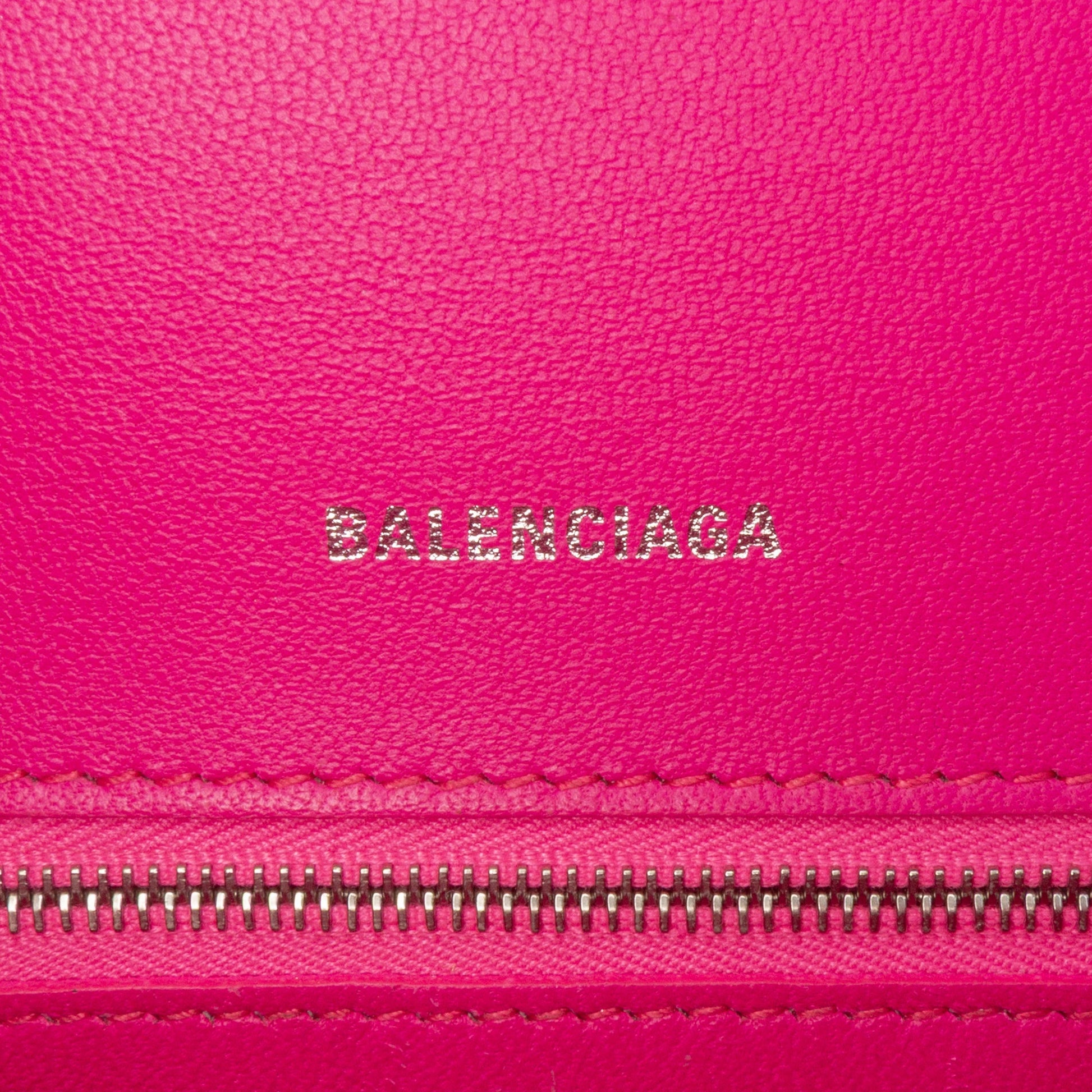 Balenciaga Small Shiny Box Calfskin Hourglass Satchel