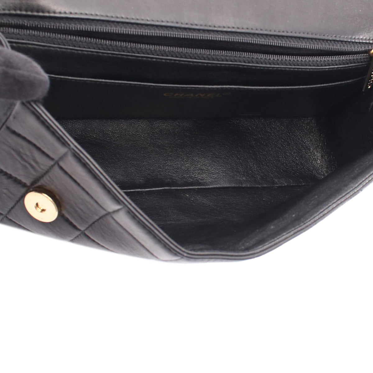 Chanel Chocolate Bar Lambskin Pearl Chain Flap