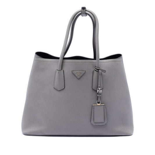 Prada Large City Calf Double Satchel