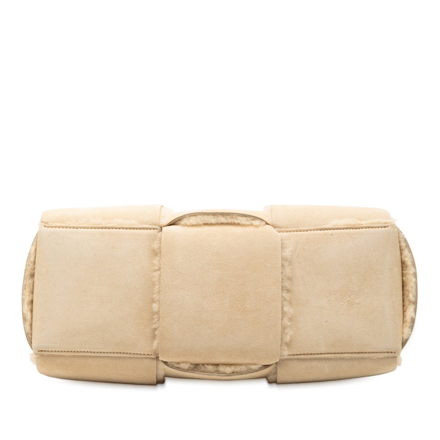 Bottega Veneta Small Suede and Shearling Maxi Intrecciato Arco Tote