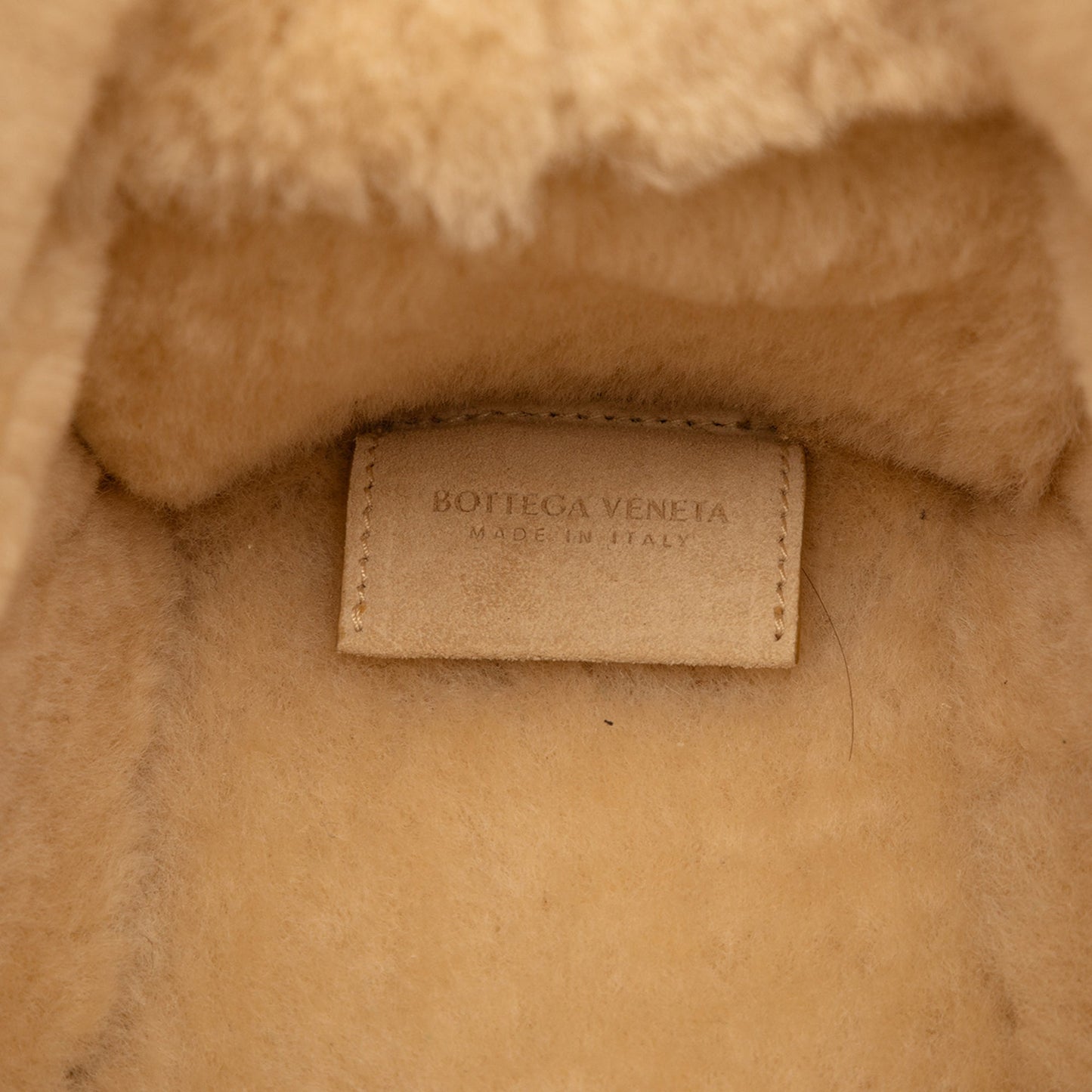 Bottega Veneta Small Suede and Shearling Maxi Intrecciato Arco Tote