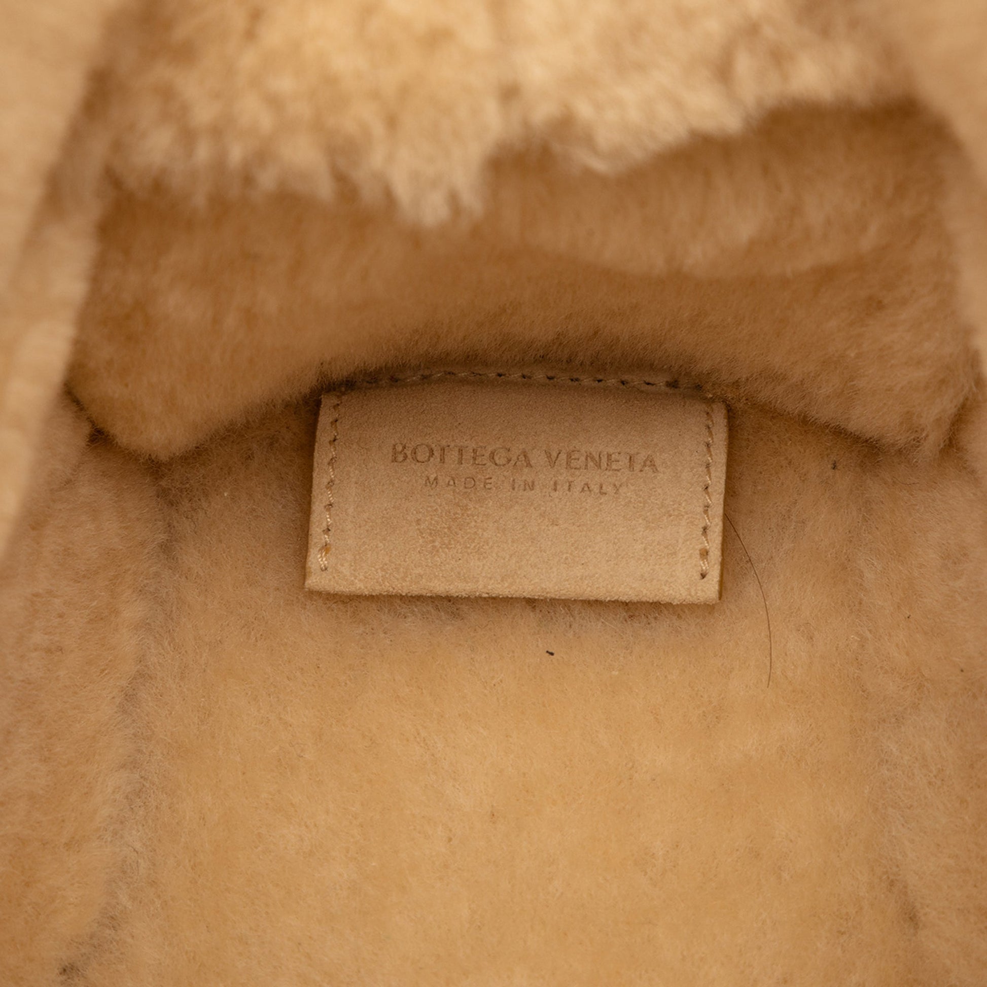 Bottega Veneta Small Suede and Shearling Maxi Intrecciato Arco Tote