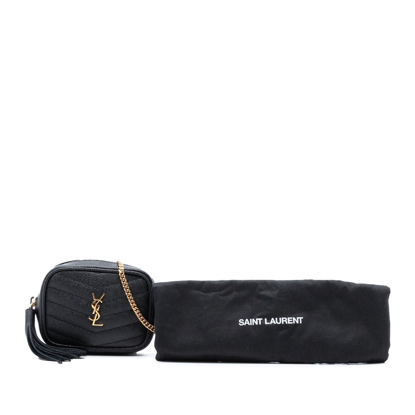 Saint Laurent Baby Matelasse Grain De Poudre Monogram Lou Camera Bag