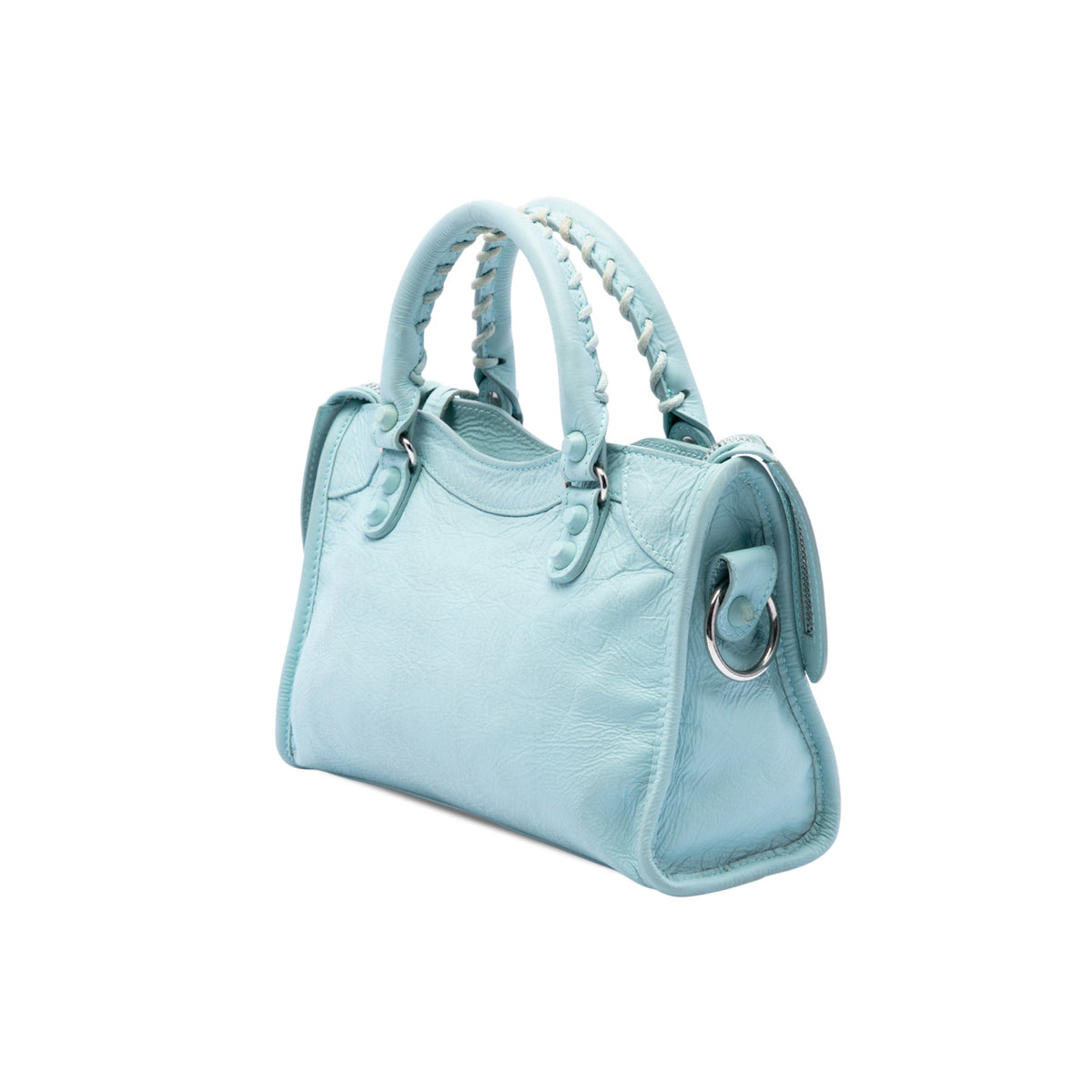 Balenciaga Mini Lambskin Motocross Giant 21 City Satchel