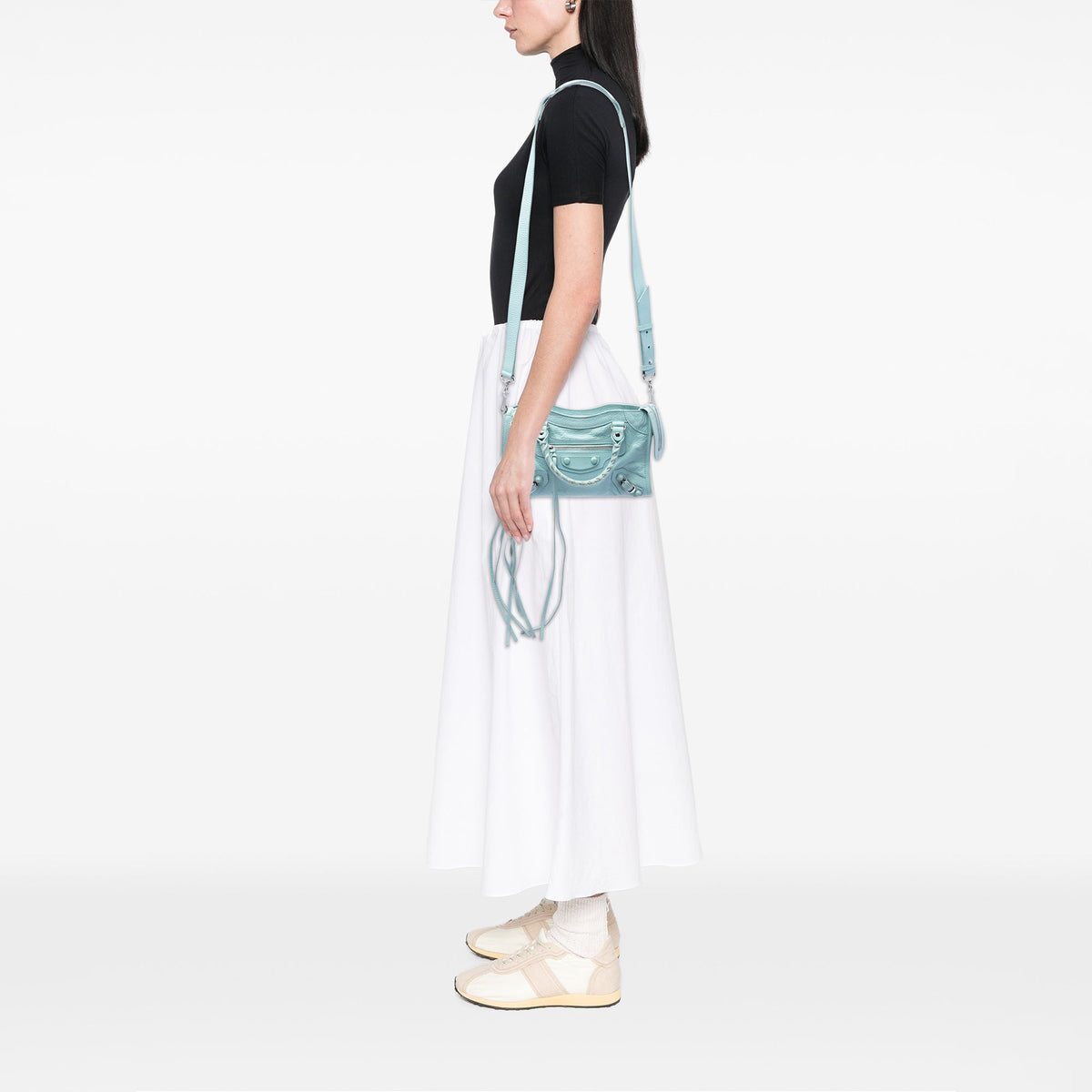 Balenciaga Mini Lambskin Motocross Giant 21 City Satchel