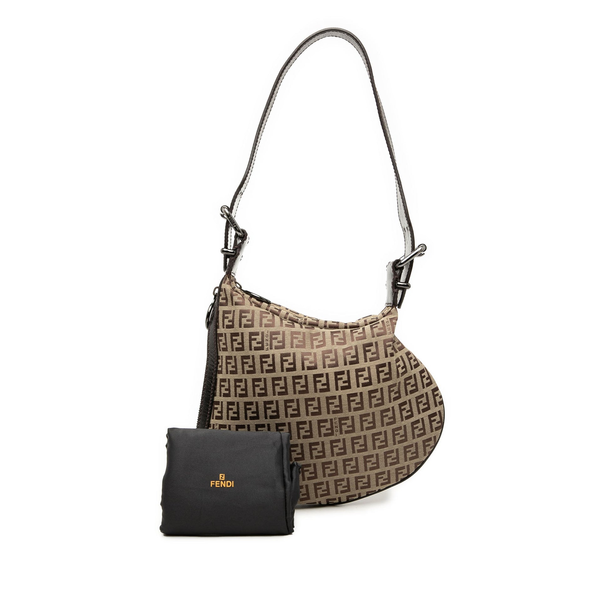 Fendi Zucchino Oyster Shoulder Bag