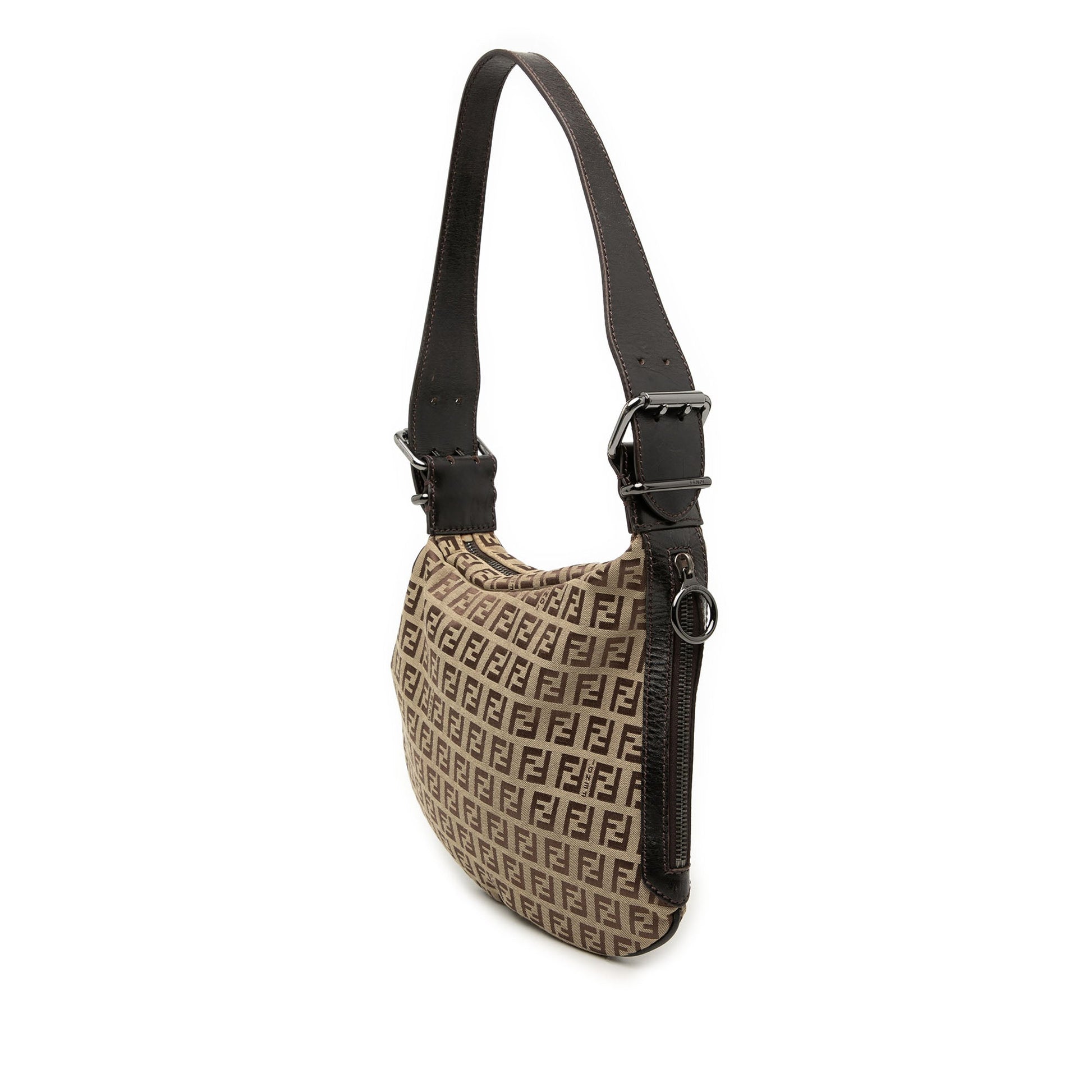 Fendi Zucchino Oyster Shoulder Bag