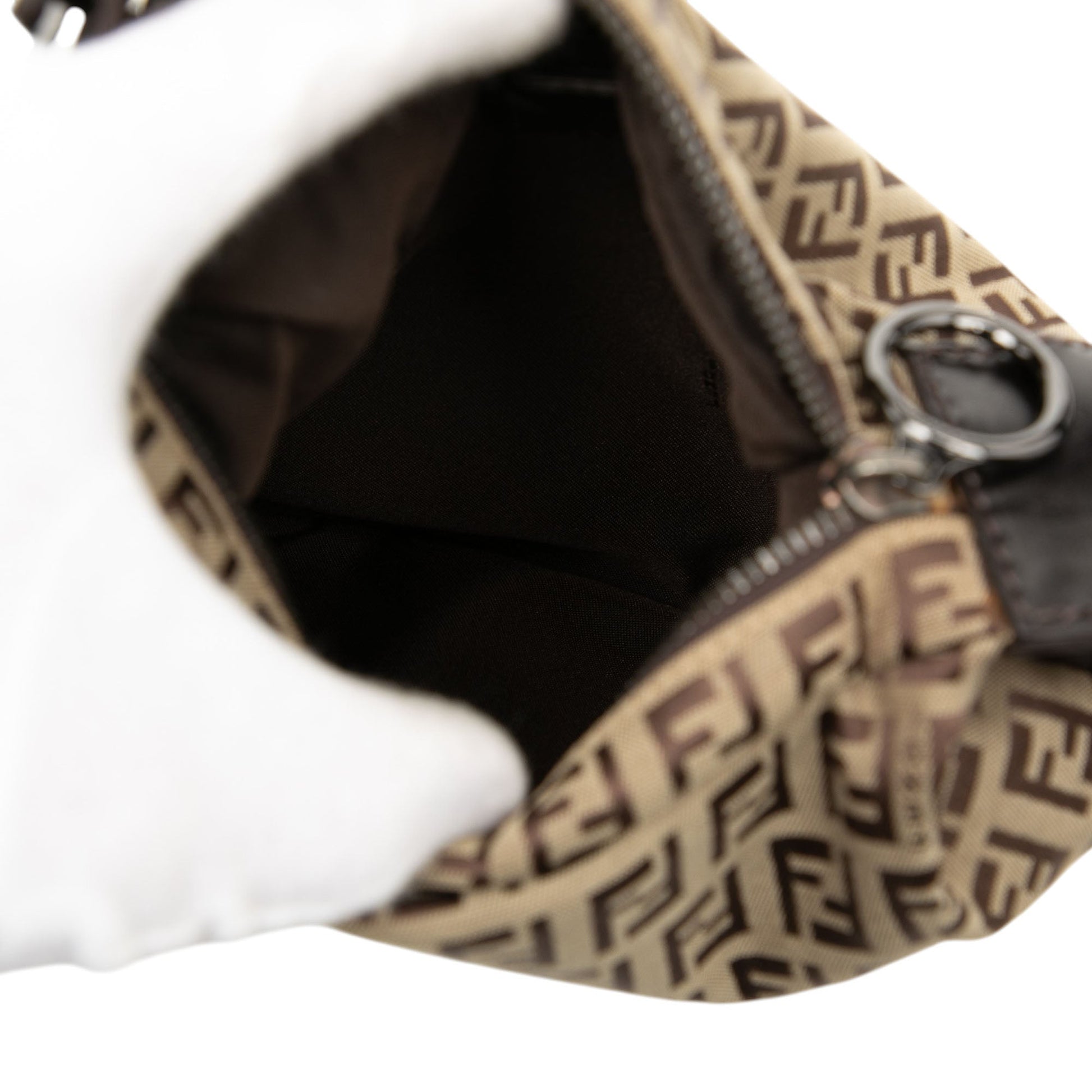 Fendi Zucchino Oyster Shoulder Bag