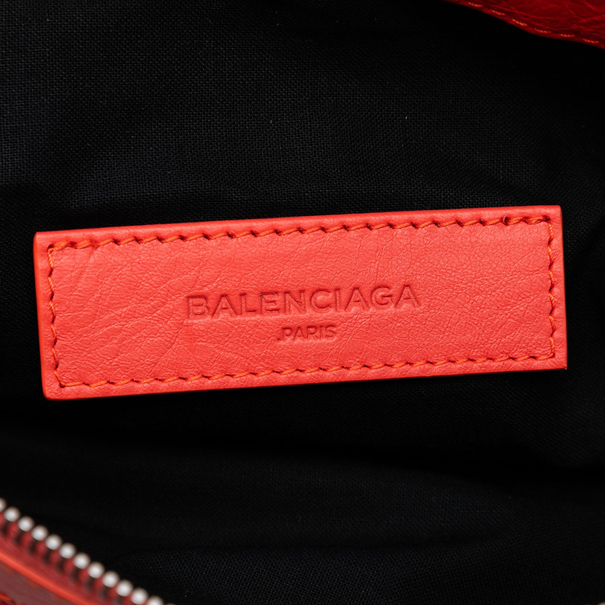 Balenciaga Lambskin Motocross Classic Clip M Clutch