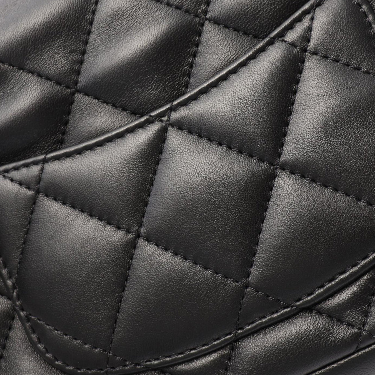 Chanel Mini Rectangular Quilted Lambskin Heart Charms Flap — Black