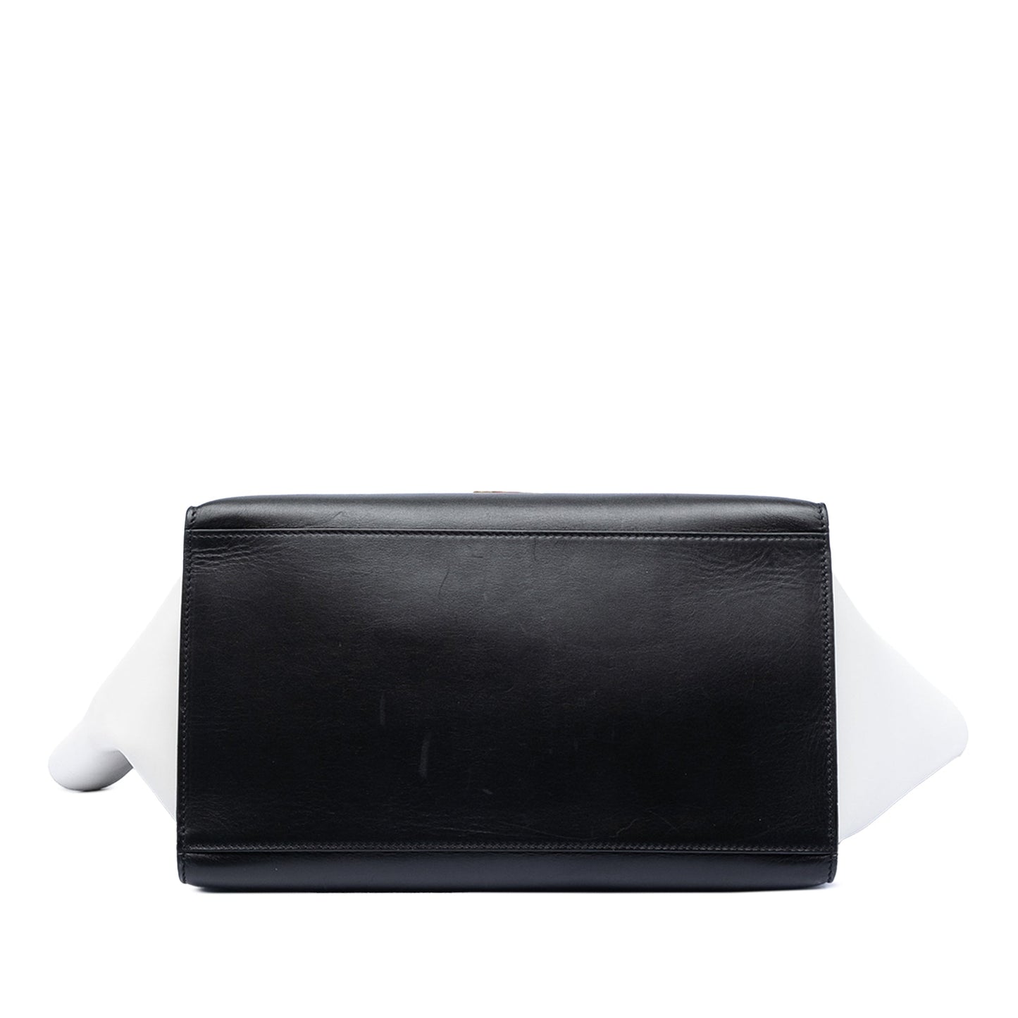 Celine Medium Tricolor Calfskin and Suede Trapeze Satchel