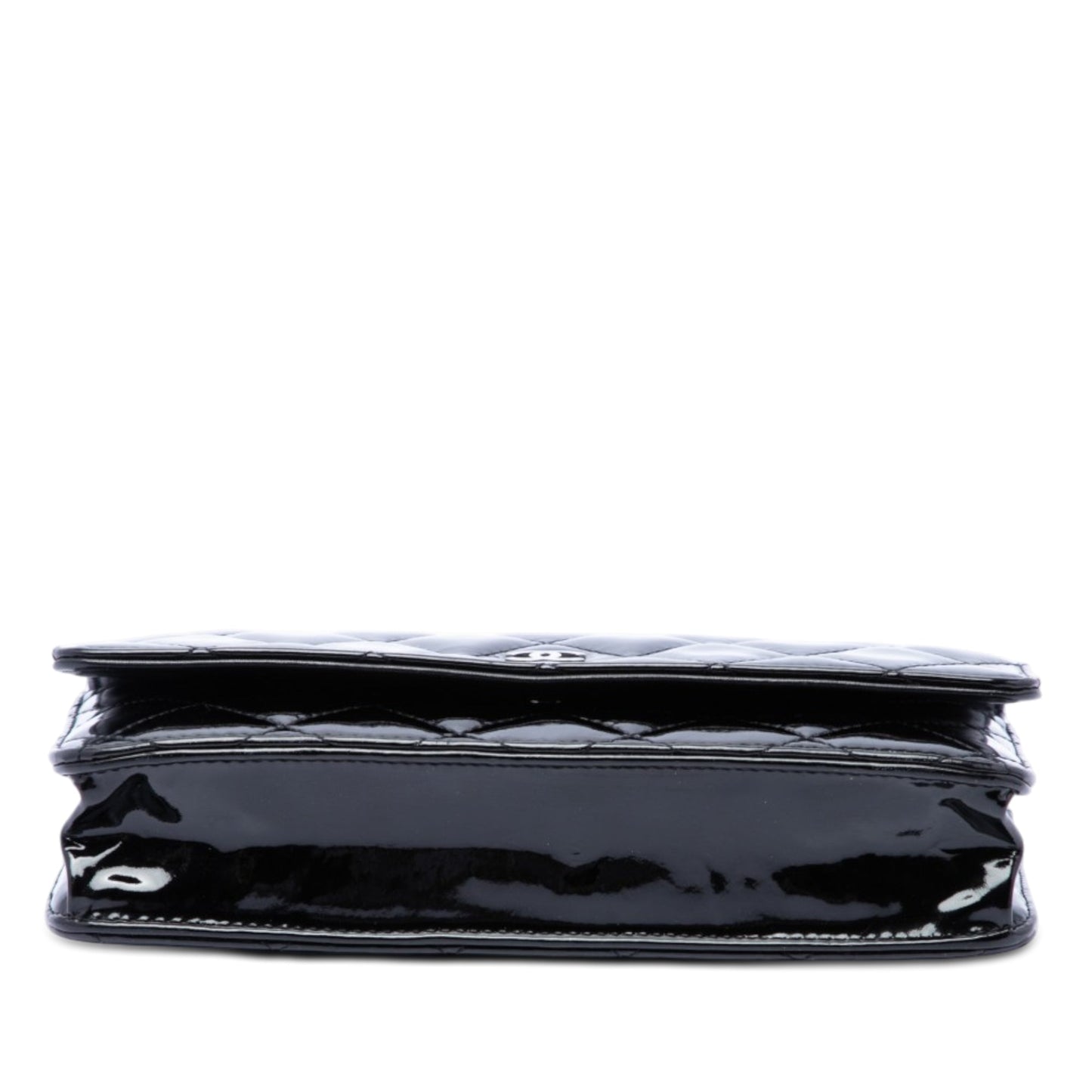 Chanel CC Quilted Patent Wallet On Chain