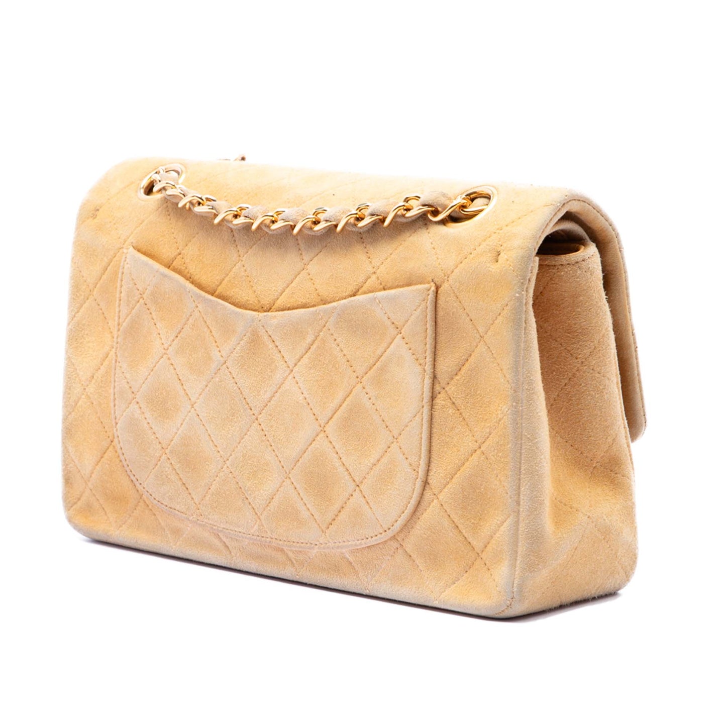 Chanel Small Classic Suede Double Flap