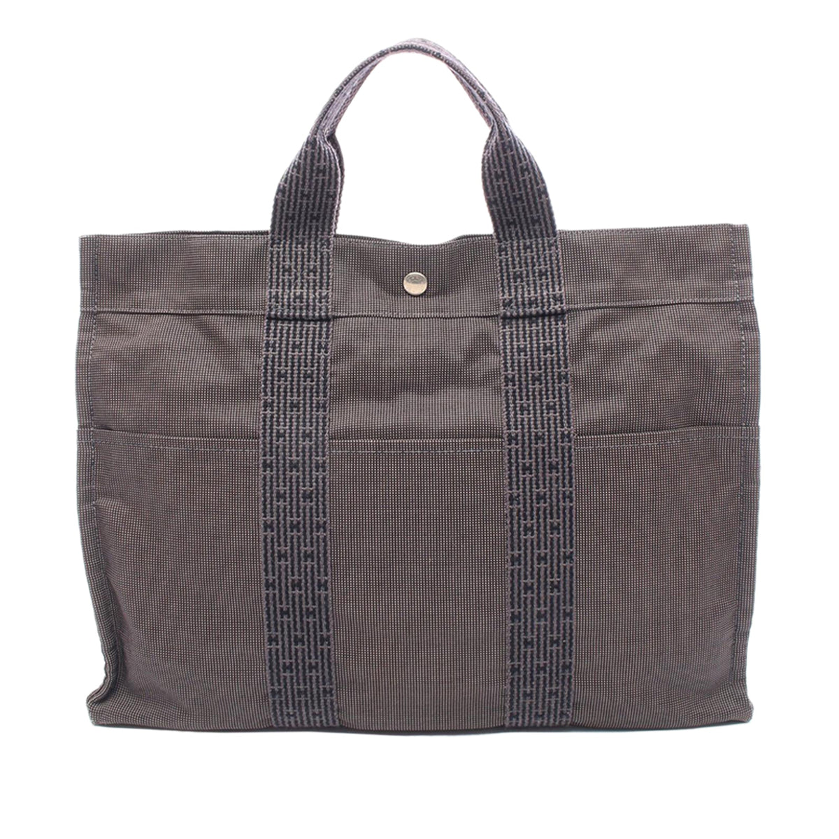Hermès Canvas Herline MM — Gray