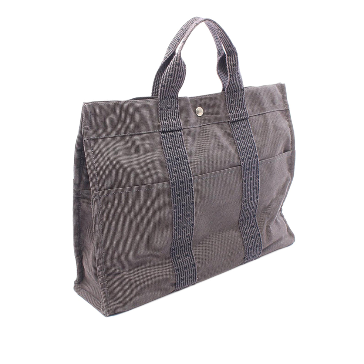 Hermès Canvas Herline MM — Gray