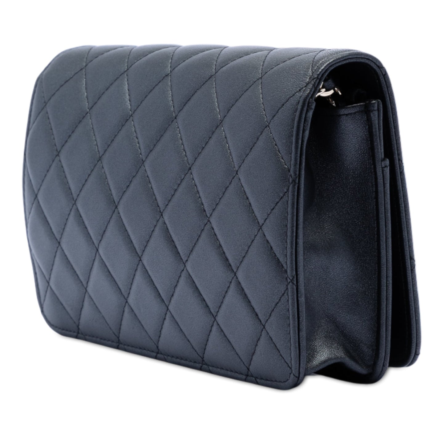 Chanel CC Quilted Lambskin Pearl Strap Wallet on Chain