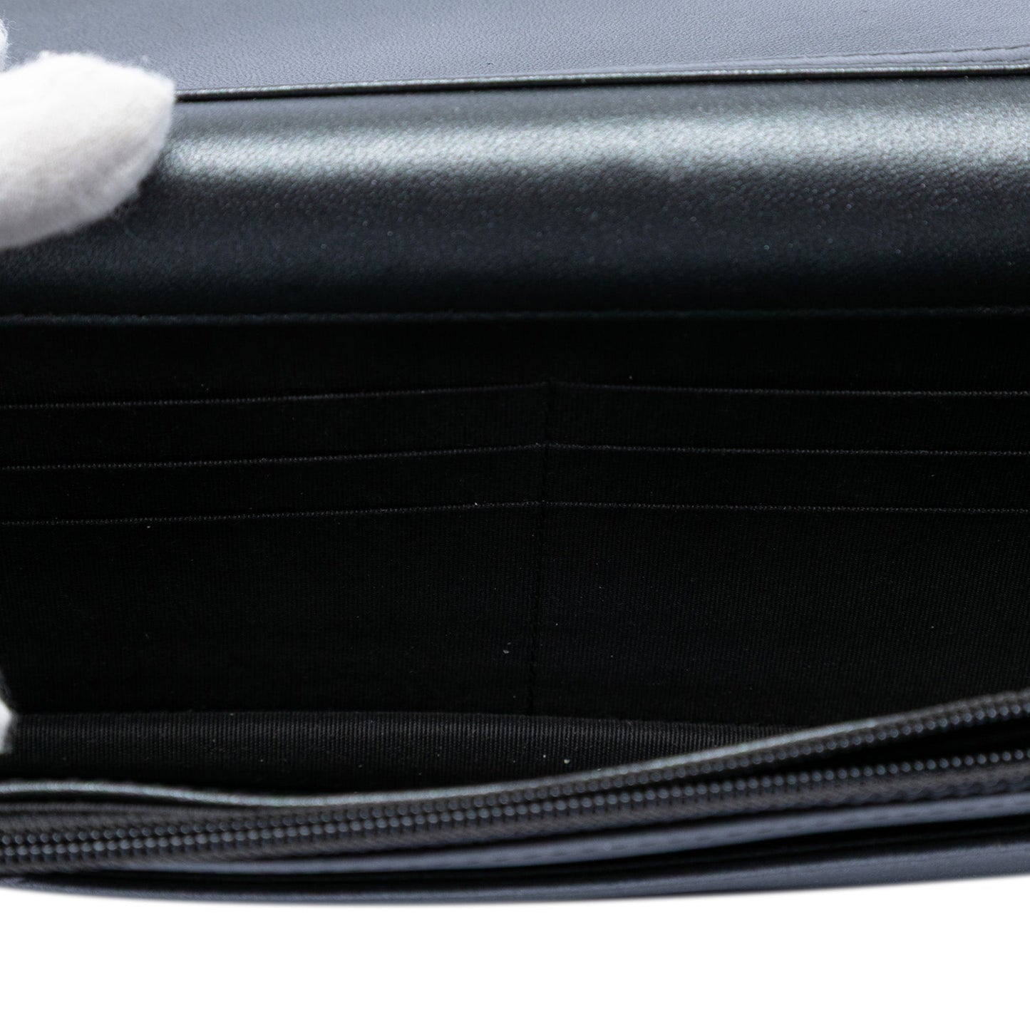 Chanel CC Quilted Lambskin Pearl Strap Wallet on Chain