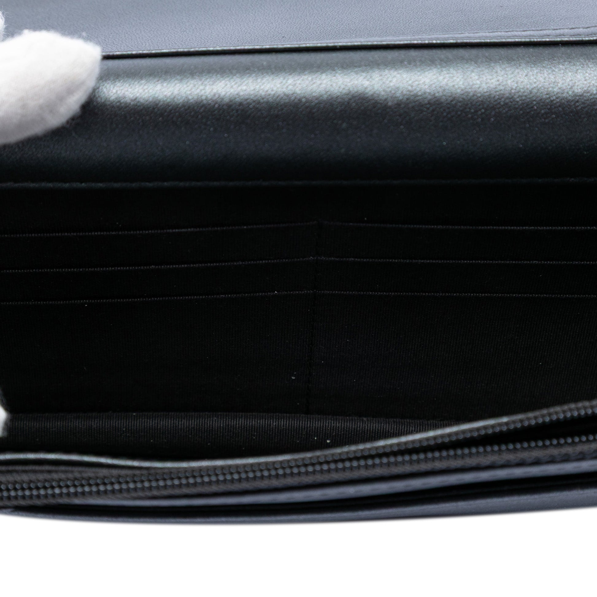 Chanel CC Quilted Lambskin Pearl Strap Wallet on Chain