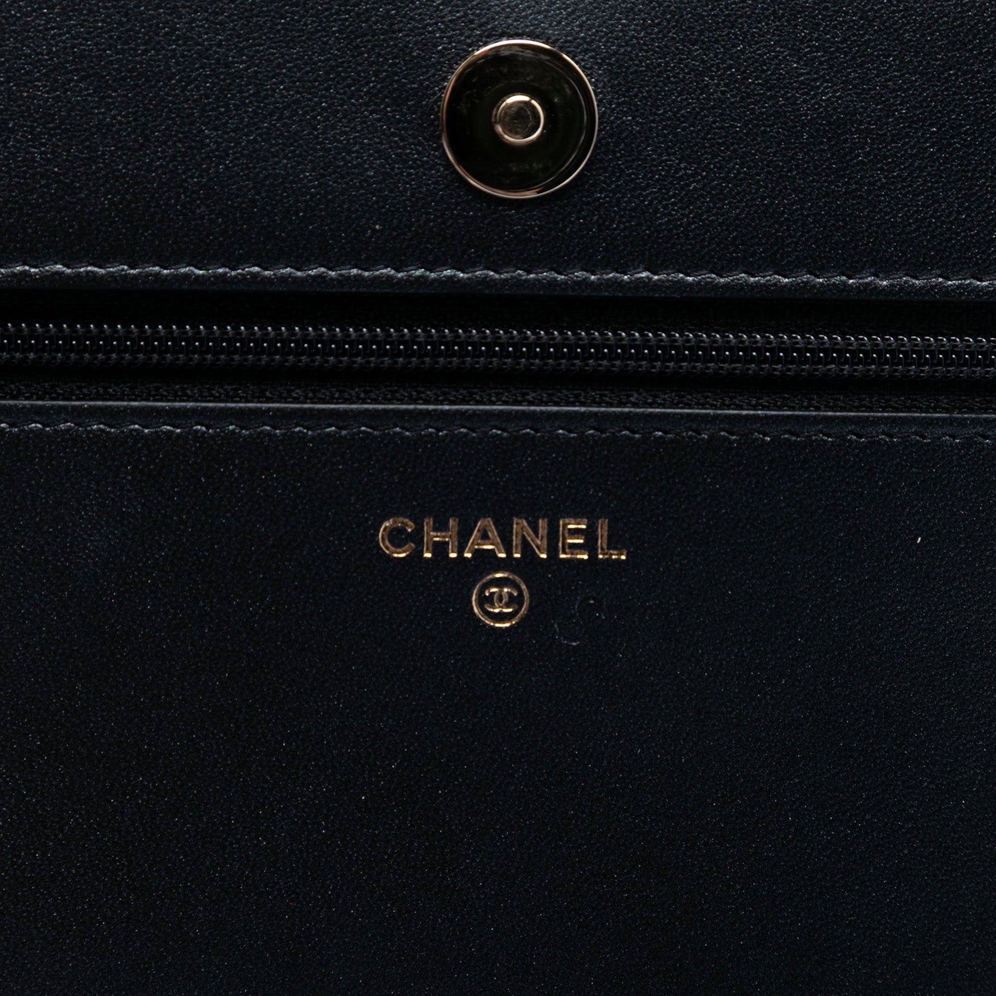 Chanel CC Quilted Lambskin Pearl Strap Wallet on Chain