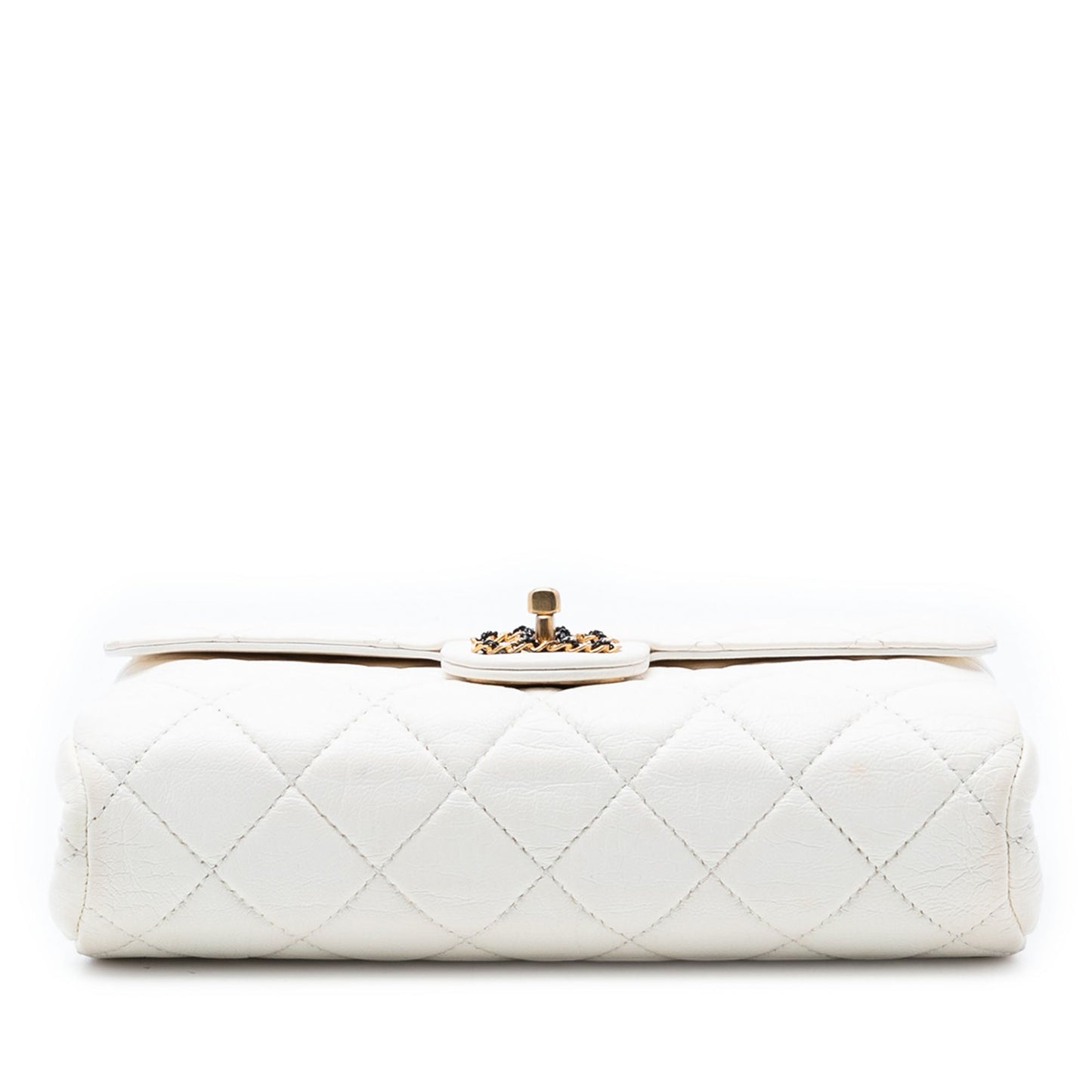 Chanel Small CC Quilted Aged Calfskin Accordion Flap