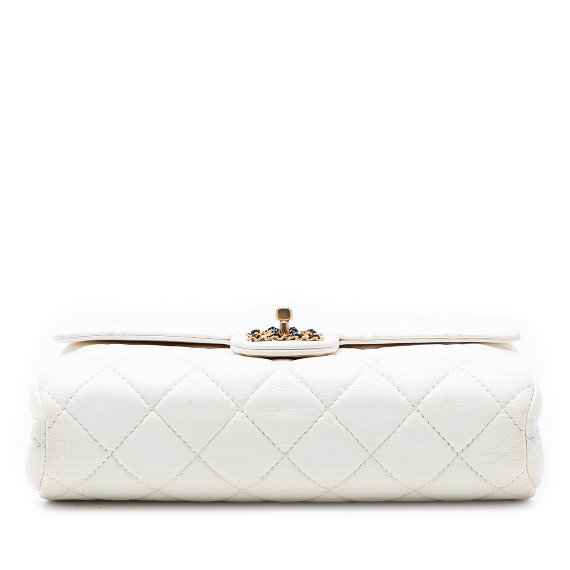 Chanel Small CC Quilted Aged Calfskin Accordion Flap