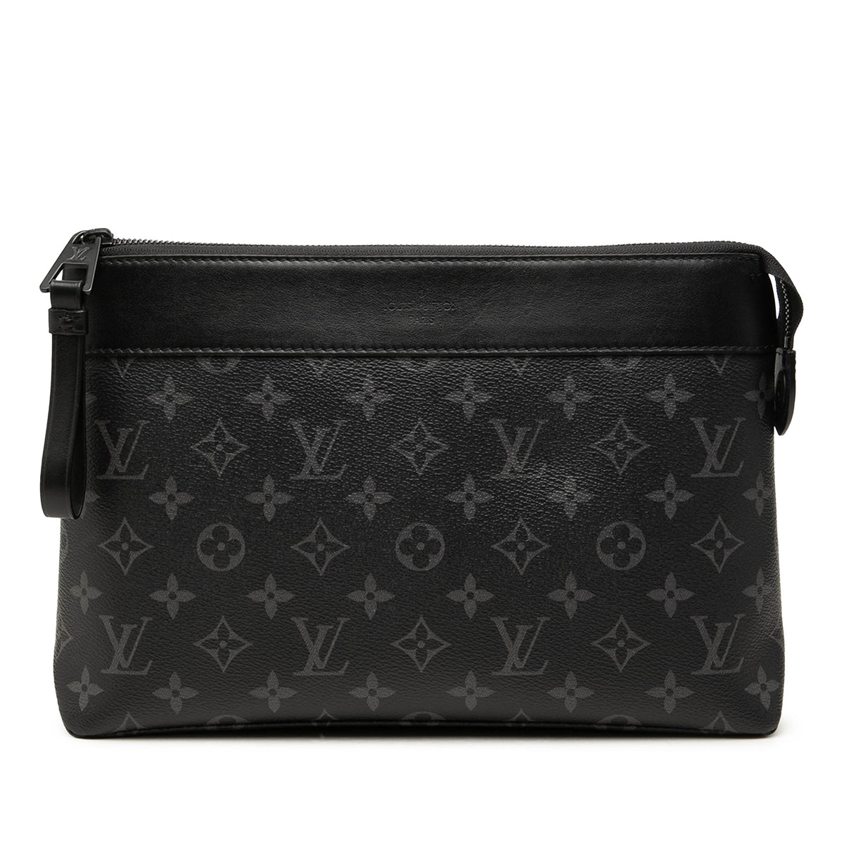 Louis Vuitton Monogram Eclipse Pochette Voyage Souple — Black