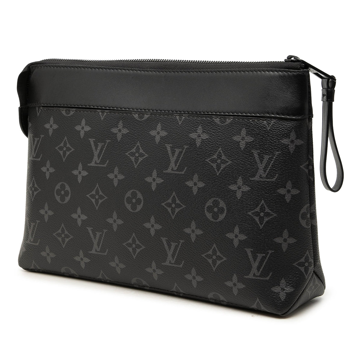 Louis Vuitton Monogram Eclipse Pochette Voyage Souple — Black