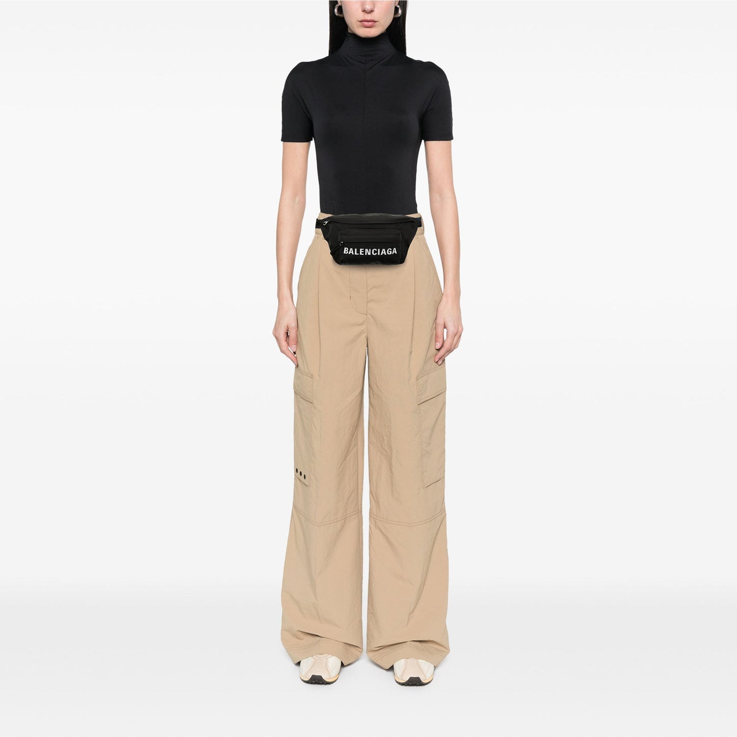 Balenciaga Nylon Logo Wheel Belt Bag