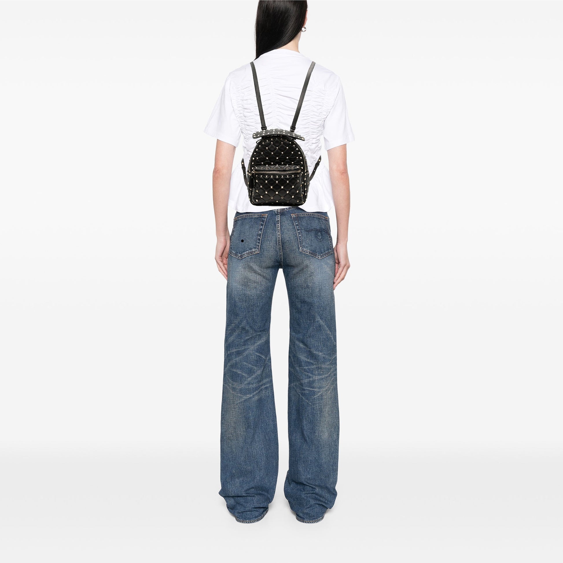 Valentino Mini Nappa Rockstud Spike Backpack
