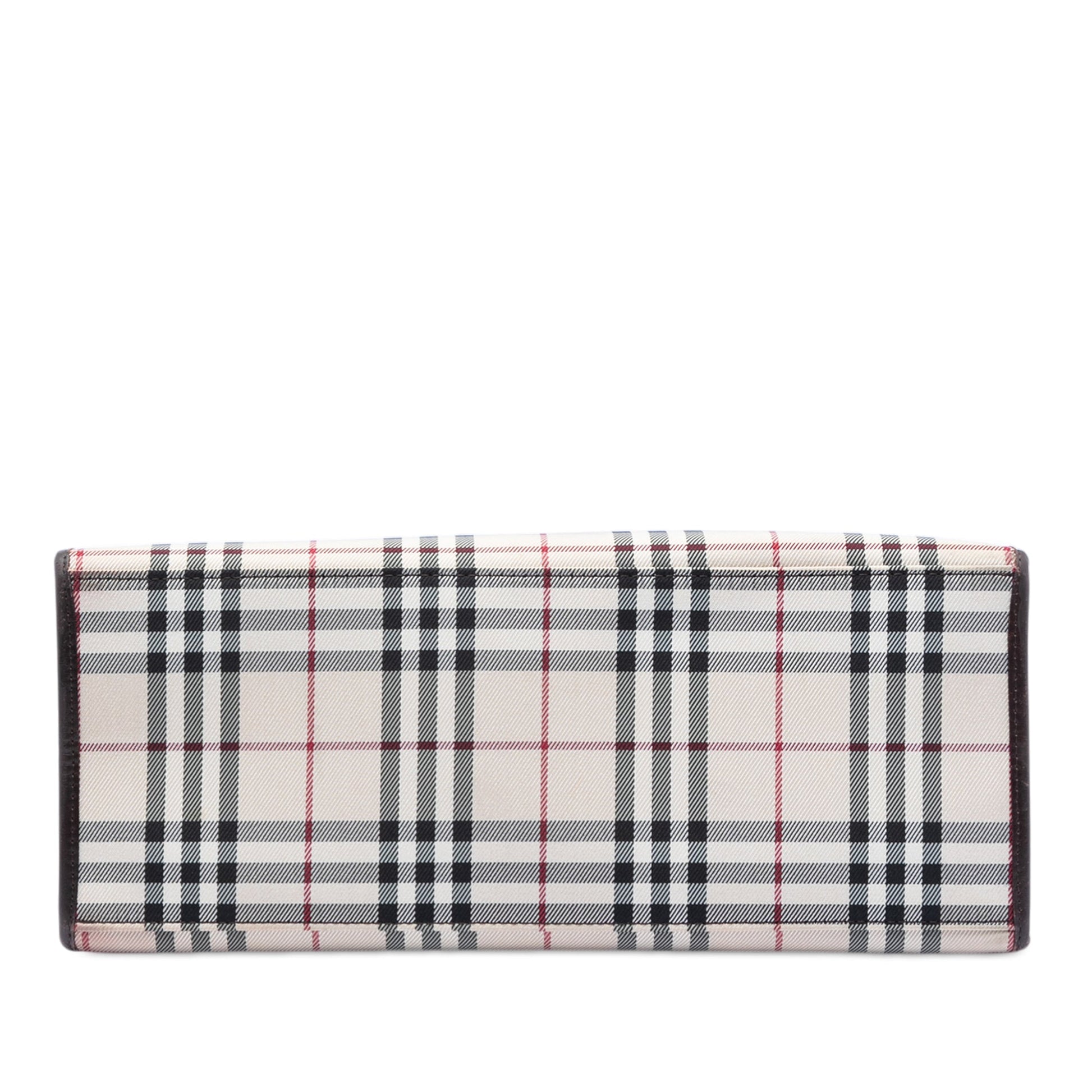 Burberry House Check Canvas Convertible Tote