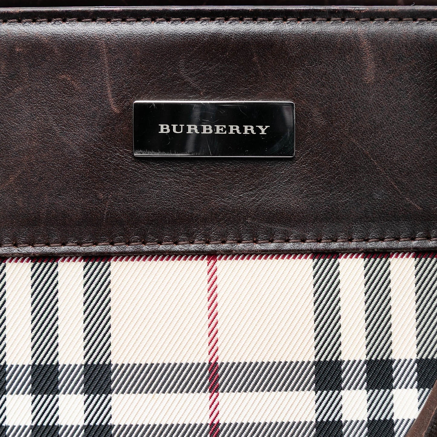 Burberry House Check Canvas Convertible Tote