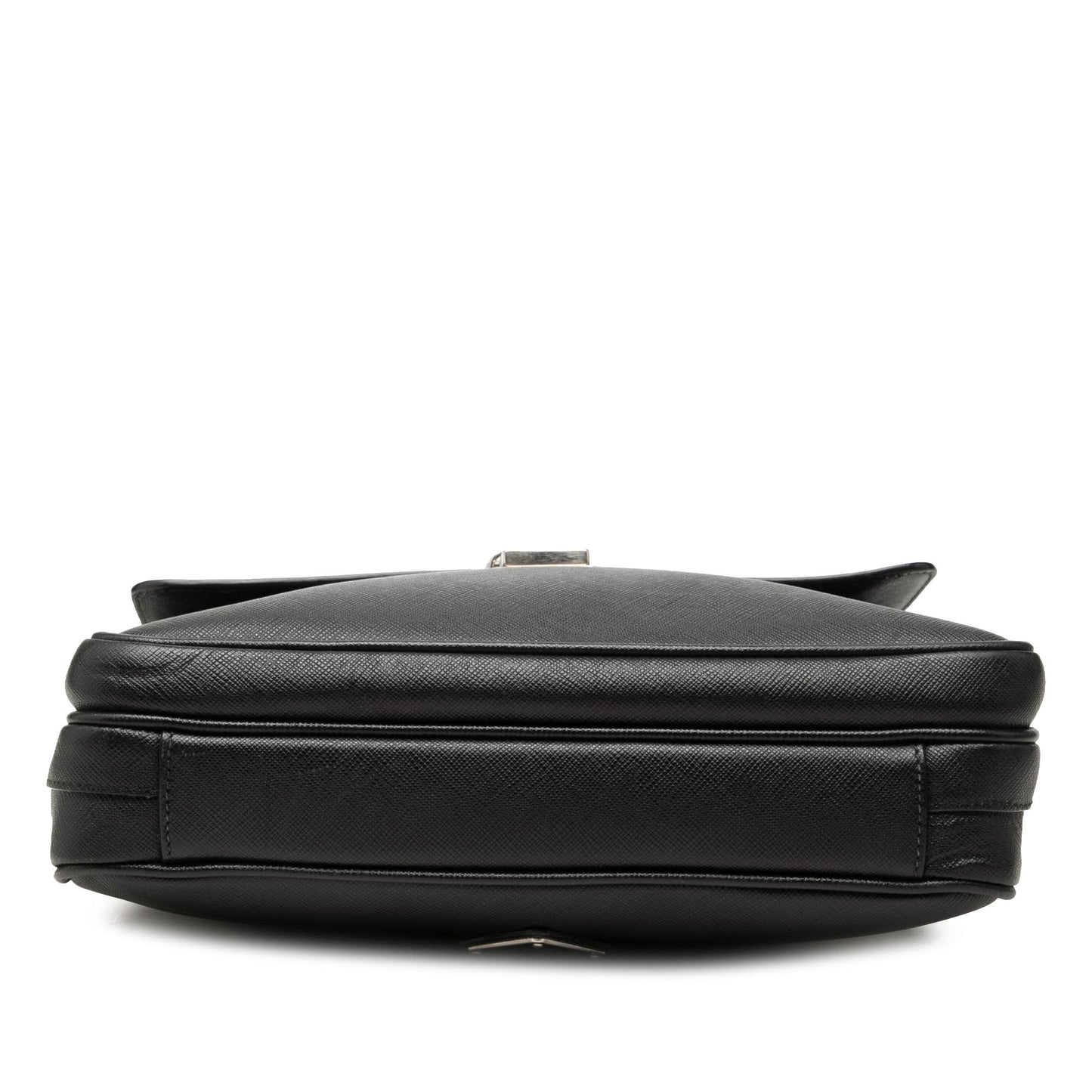 Prada Saffiano Buckle Messenger Bag