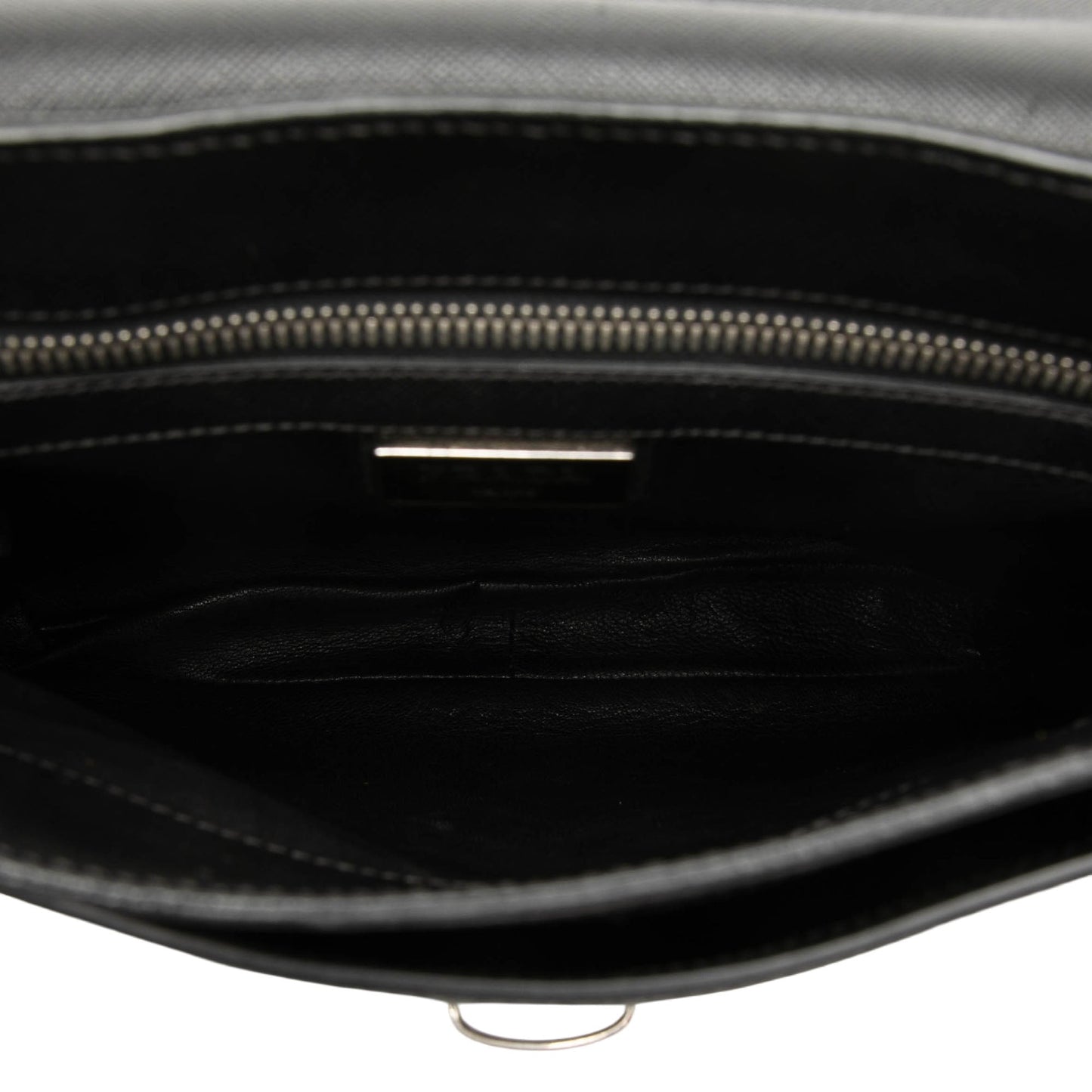 Prada Saffiano Buckle Messenger Bag