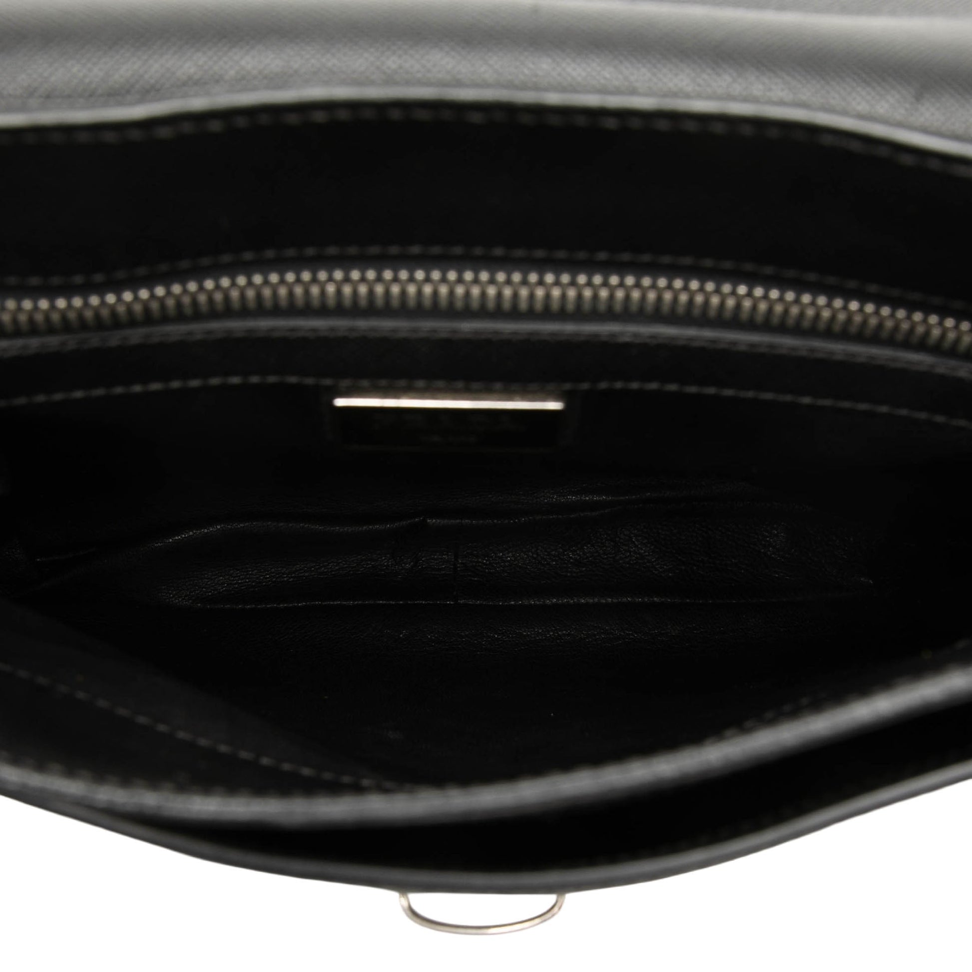 Prada Saffiano Buckle Messenger Bag