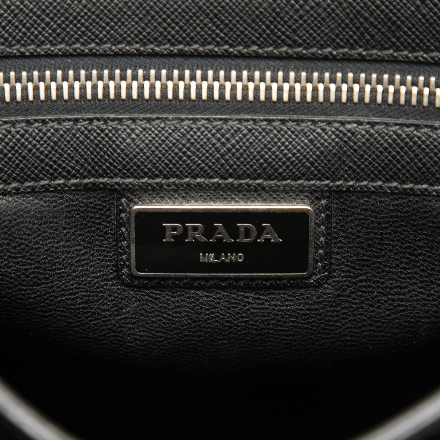 Prada Saffiano Buckle Messenger Bag