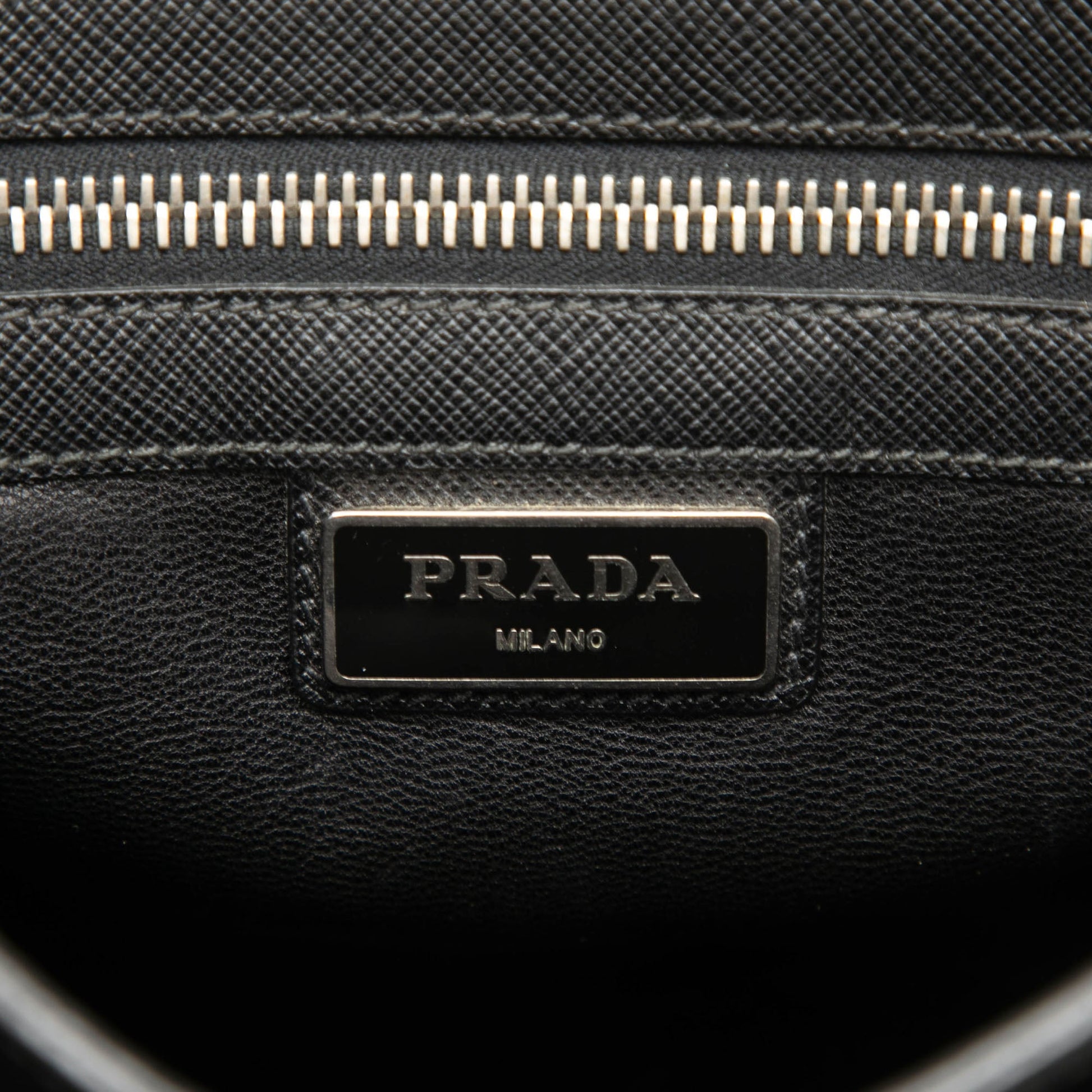 Prada Saffiano Buckle Messenger Bag