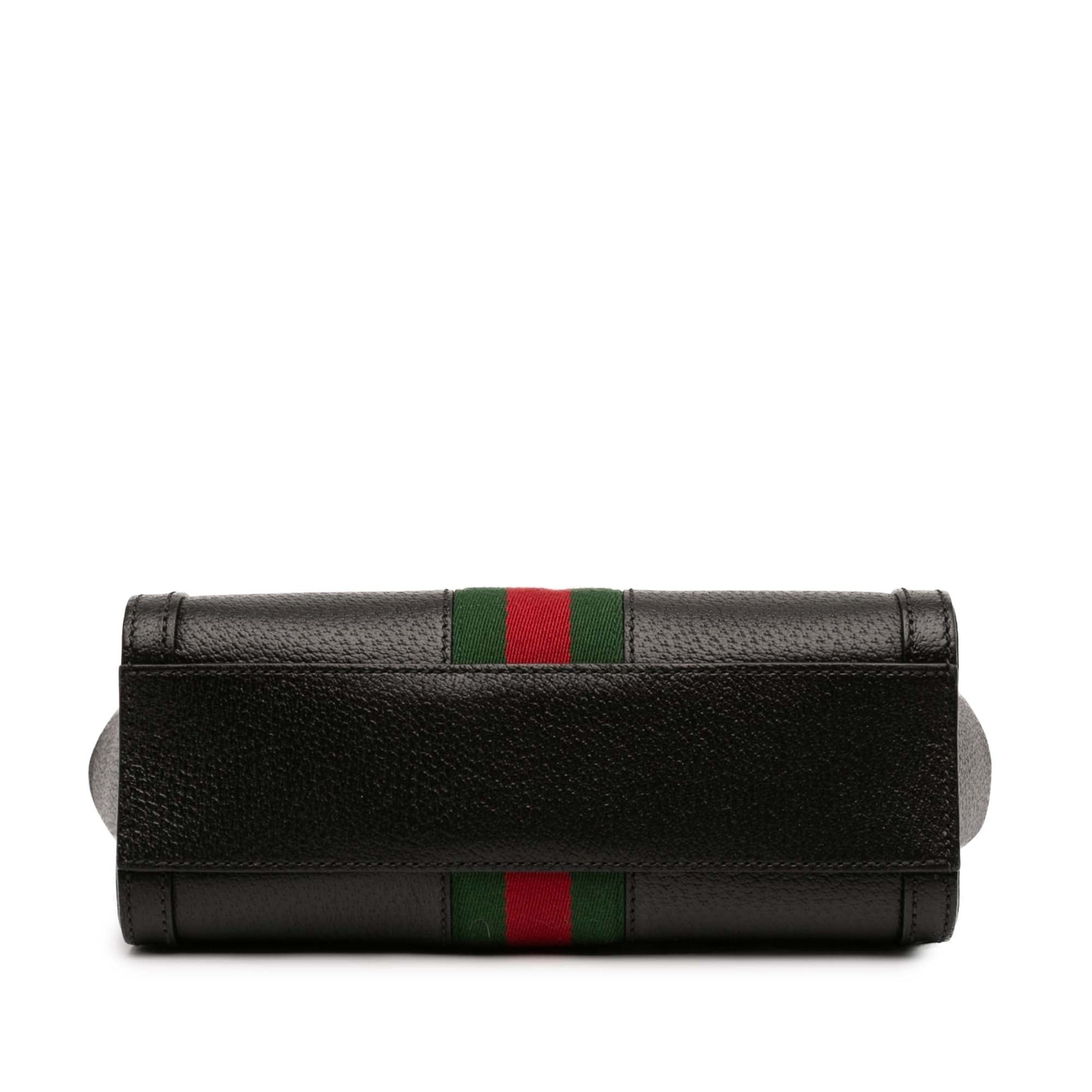 Gucci Small Leather Web Ophidia Satchel