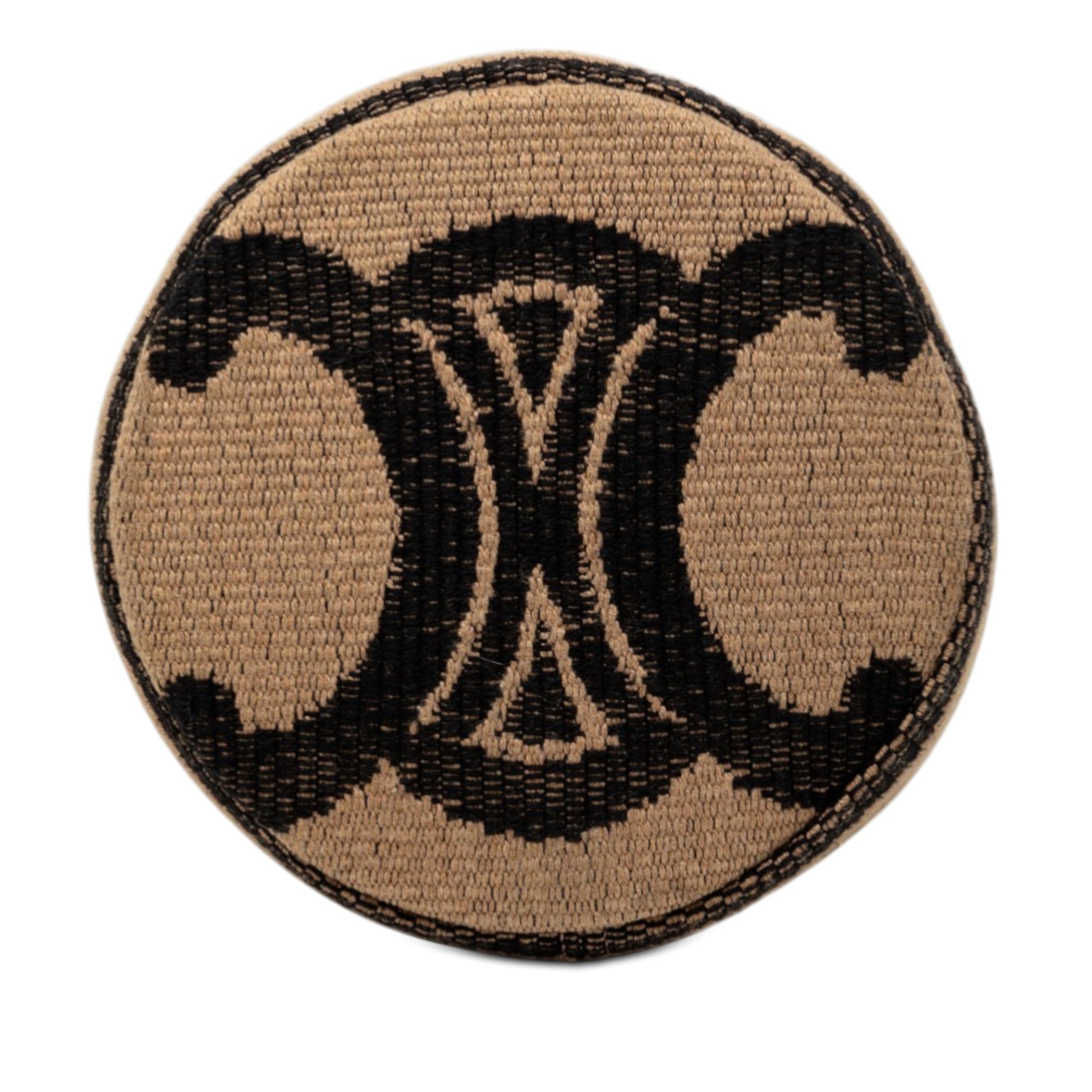 Celine Small Triomphe Raffia Drawstring Bucket Bag