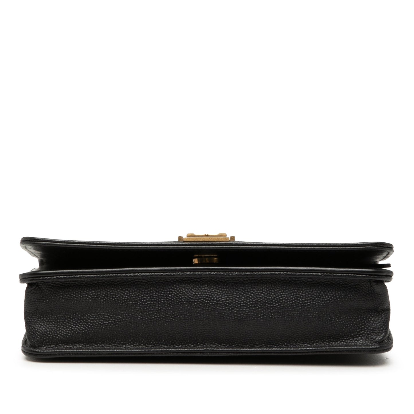 Quilted Caviar Boy Wallet on Chain