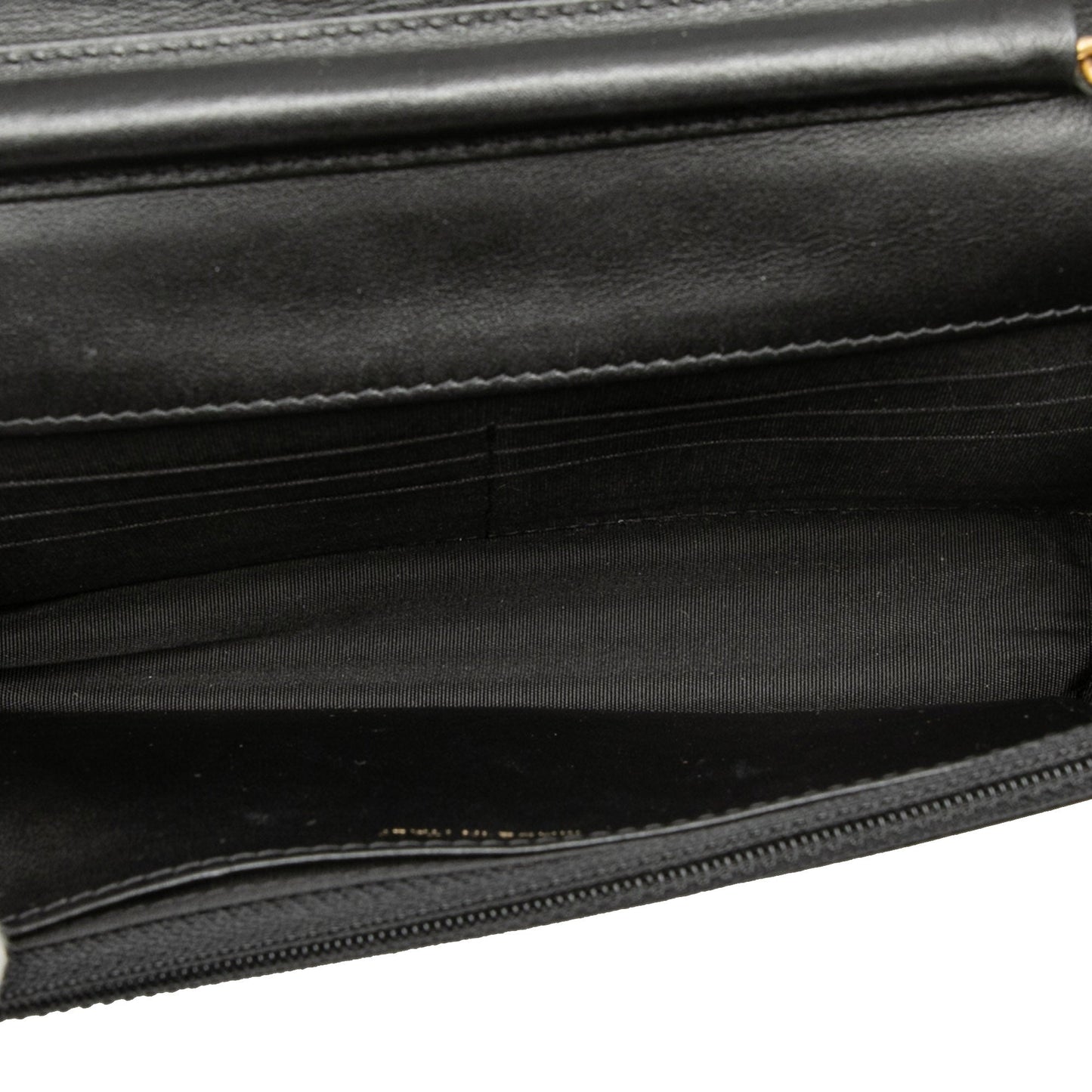 Quilted Caviar Boy Wallet on Chain